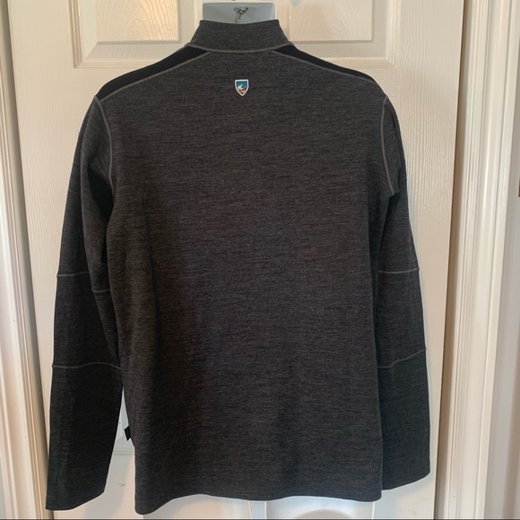 NWT Kühl Downhill Racr 100% merino wool 1/4 zip. Medium - Picture 2 of 9